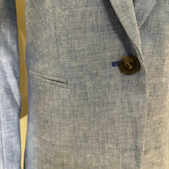 Jcrew linen blazer, sz 0. New. - Picture 5 of 6